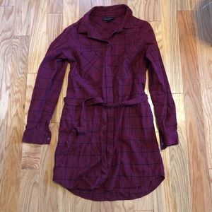 Banana Republic flannel shirt dress